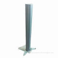 Chinese Speaker Stand with 10mm Temper Glass, Aluminum Post Plastic Front Wire Cover